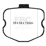 EBC DP81771/2.14SR21 - Racing 06-13 Chevrolet Corvette Z06 (C6 w/Multi-Pad System) SR-21 Sintered Race Rear Brake Pads