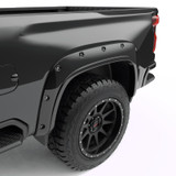 EGR 791884-GBA - 20-23 Chevrolet Silverado 2500Hd/3500Hd Traditional Bolt-On Look Fender Flares Black Set Of 4