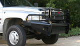 Fab Fours DR94-S1560-1 - Black Steel Front Ranch Bumper