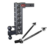 GEN-Y Hitch GH-327 - Gen-Y Mega Duty 2in Shank 15in Drop 10K Hitch w/GH-031 Dual-Ball/GH-032 Pintle Lock