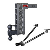 GEN-Y Hitch GH-326 - Gen-Y Mega Duty 2in Shank 12.5in Drop 10K Hitch w/GH-031 Dual-Ball/GH-032 Pintle Lock