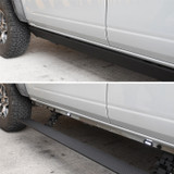 Go Rhino 20404580PC - RealTruck 07-13 Chevrolet Silverado 1500 EC 4dr VoltStep Electric Running Board Kit - Tex. Blk