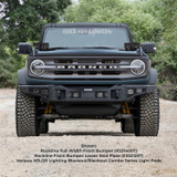 Go Rhino 331400T - 21-24 Ford Bronco (2 and 4 Door) Rockline Full Width Bumper