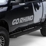Go Rhino 63430680T -   - RB10 Running Boards With Mounting Brackets - Protective Bedliner Coating