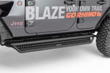 Go Rhino D14506T - 18-20 Jeep Wrangler JLU Dominator Extreme D1 SideSteps Complete Kit w/SideStep + Brkts