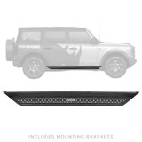 Go Rhino D64129T - 2021+ Ford Bronco (Not Sport) Dominator Extreme D6 SideSteps Complete Kit w/SideStep + Brkt