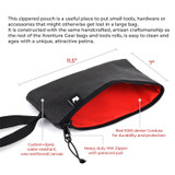 Go Rhino XG1090-01 - XVenture Gear Zipped Pouch - Large (12in. Wide Pocket / 6.5in. Hand Strap) Canvas - Black
