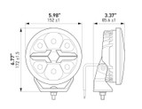 Hella 358228801 - Blade 6in LED Driving Lamp - (Set of 2)