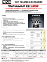 HKS 21003-AT004 - PISTON KIT FA20 2.1L LOW COMP