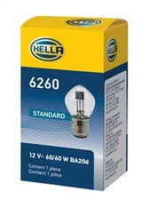 Hella 6260 - Bulb  12V 60/60W Ba20D B11 S2