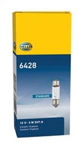 Hella 6428 - Bulb  12V 3W SV7-8 T2.25 8x28mm