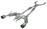HKS 32009-KN001 - Infiniti Q50 Hybrid VQ37 Dual Hi-Power Titanium Tip Catback Exhaust