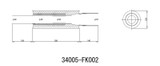 HKS 34005-FK002 - Universal Stainless Hi Power 130mm Titanium Muffler