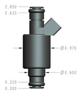 Holley EFI 522-428 - Universal Fuel Injector
