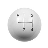 Hurst 1637626 - Shift Knob - 4-Speed Pattern - White