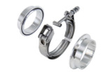 HPS Performance VCKIT-AL-350 - HPS V-band clamp with interlocking aluminum flanges for 3.5" OD tubing