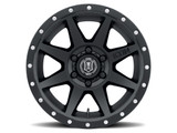 Icon 1817859057SB - Rebound 17x8.5 6x5.5 25mm Offset 5.75in BS 95.1mm Bore Satin Black Wheel