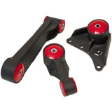 Innovative Mounts 30550-75A - 03-05 Neon Srt-4 Replacement Engine Mount Kit Edv/Edt Manual 250-400HP 75A Black