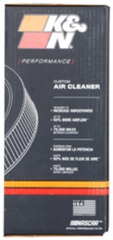 K&N 60-1180 - Custom Round Filter 5-1/8in FLG / 11in Dia / 4-3/4in H w/VENT
