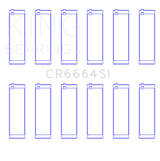 King Engine Bearings CR6664SI030 - King Buick V6 Connecting Rod Bearing Set - Set of 6 Pairs