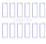 King Engine Bearings CR6853XPSTDX - King BMW S50B32 +.025mm Standard .709in Length Con Rod Bearing Set