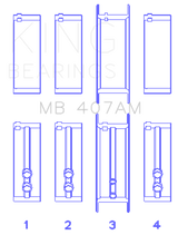 King Engine Bearings MB407AM010 - King Chrysler Valient Crankshaft Main Bearings