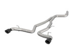 Kooks 44115210 - 3-1/2" x 3" SS Muffler Delete Cat-Back with Black Tips. 2020 Toyota Supra