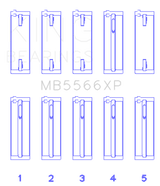 King Engine Bearings MB5566XPSTDX - King Audi A4 1.8L AEB (Size STDX) Performance Main Bearing Set