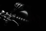 Kuryakyn 1758 - Skeleton Hand Mirrors Black/Black