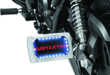 Kuryakyn 3192 - Nova Curved Horizontal Mount Side License Plate Holder Chrome