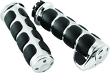 Kuryakyn 6212 - Premium ISO Grips With Throttle Boss Dual Cable Chrome