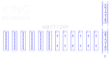King Engine Bearings MB7772XPSTDX - King Subaru EZ30/EZ30D Performance Main Bearing Set - Size STDX