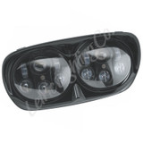 Letric Lighting LLC-LRHP-BB - 98-13 Glide Models LED Black Headlight & Housing Dual 5.75 Projector Lamps
