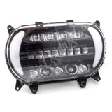 Letric Lighting LLC-5LRA-TS - 2015+ Early Road Glide LED Black/Chrome Headlight with Turn Signals