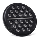 Letric Lighting LLC-LHC-7B - 7? LED Black Buck-Shot Style multi-mini Headlight