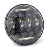 Letric Lighting LLC-LHC-5D - 5.75? LED Black Diez 10-LED Headlight Dual Horizontal DRL