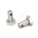 Letric Lighting LLC-45C-FMP - Front Mirror Stem Mount for 45-Caliber MINI LEDs - Polished Stainless Steel