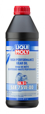 Liqui Moly 22080 - 1L High Performance Gear Oil (GL3+) SAE 75W80