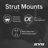 KYB SM5638 - Shocks & Struts Strut Mount Front 05-10 Scion TC, 09-12 Toyota Corolla