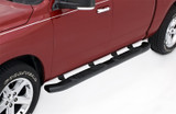 Lund 22758046 - Black Composite 5 Inch Oval Bent Nerf Bars for 2004-2022 Nissan Titan King Cab