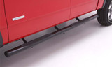 Lund 23691400 - 99-16 Ford F-250 Super Duty Crewcab 4in. Oval Straight Steel Nerf Bars - Black