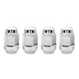 McGard 64013 - Hex Lug Nut (Cone Seat Bulge Style) M12X1.25 / 3/4 Hex / 1.45in. Length (4-Pack) - Chrome