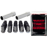 McGard 65557BK - SplineDrive Tuner 5 Lug Install Kit w/Locks & Tool (Cone) M12X1.5 / 13/16 Hex - Blk