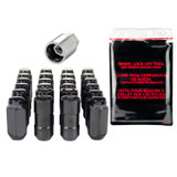 McGard 84640 - 6 Lug Hex Install Kit w/Locks (Cone Seat Nut) M14X1.5 / 22mm Hex / 1.945in. Length - Black