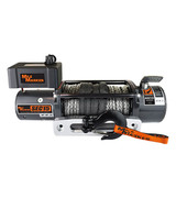 Mile Marker 76-53260W - 15000 LB Winch w/ 15 Foot Synthetic Rope 6.8 HP Series Wound Motor SEC15 ES Premium