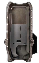 Moroso 21320 - 86-Up Chevrolet Small Block (w/1 Pc Rear Main Seal) Wet Sump 7qt 7.5in Steel Oil Pan - Black