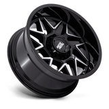 Moto Metal MO812BD20908820 - Mo812 Turbine 20X9 Gloss Black W/ Machined Face