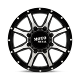 Moto Metal MO995208893127 - Mo995 20X8.25 Gloss Black Machined - Front