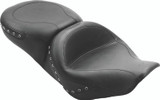 Mustang Motorcycle 75577 - Mustang 97-07 Harley Rd King,06-07 Str Glide,00-05 Eagle Hightail Std Tour Pass Seat w/Studs - Black