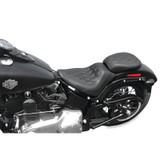 Mustang Motorcycle 76762 - Mustang 11-13 Harley Blackline, 12-17 Slim,Slim S Wide Tripper Solo Seat Diamond Stitch - Black